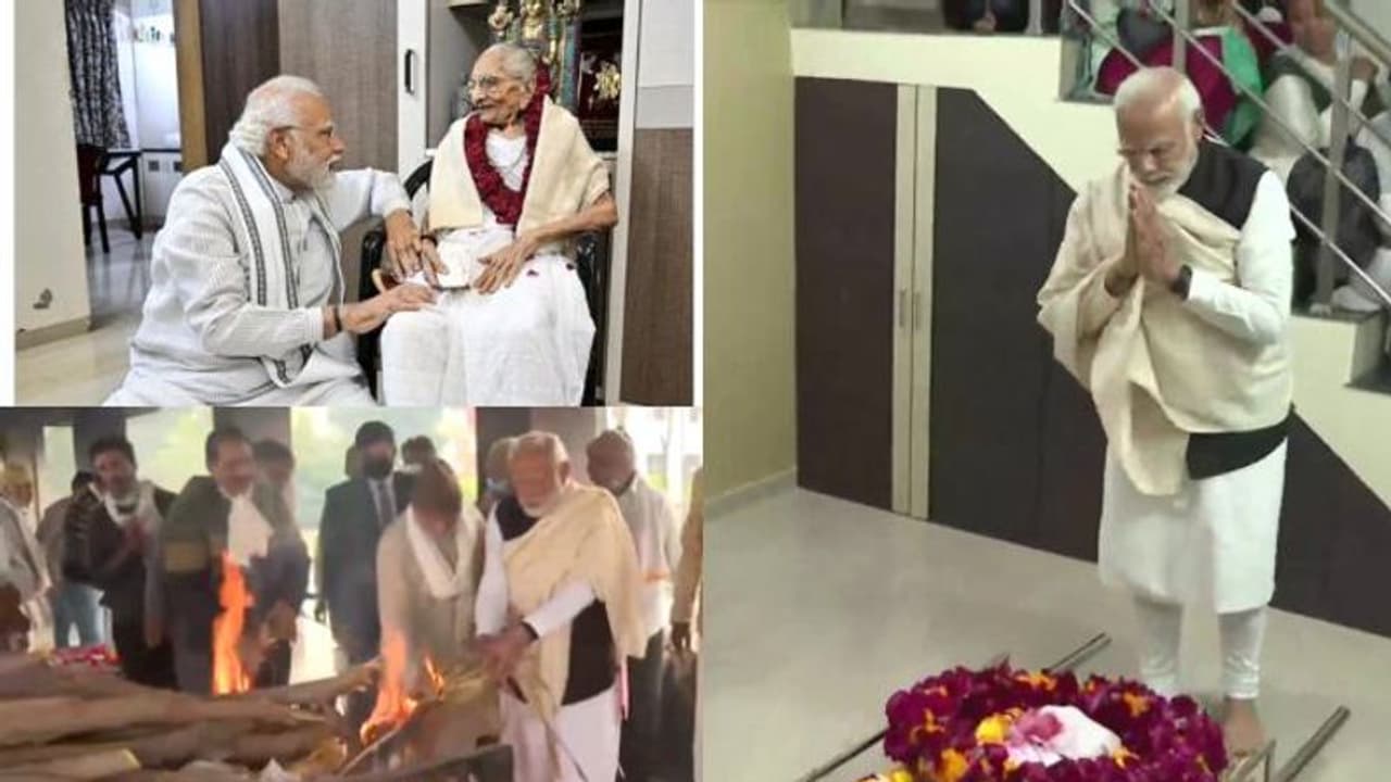 ഹീരാബെന്നിന് വിട: മാതാവിൻ്റെ ചിതയ്ക്ക് തീ കൊളുത്തി പ്രധാനമന്ത്രി 