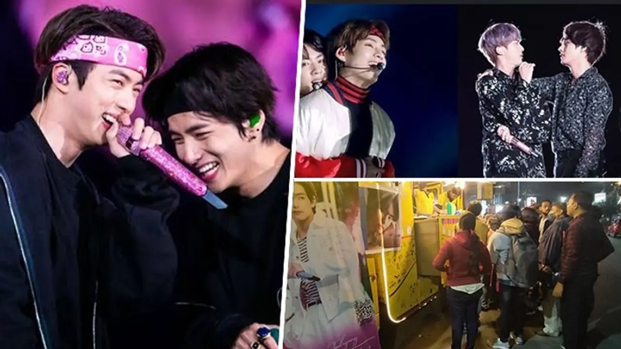 BTS V rings in first birthday without Jin hyung; Kolkata fans put LED Ad for Taehyung   WATCH