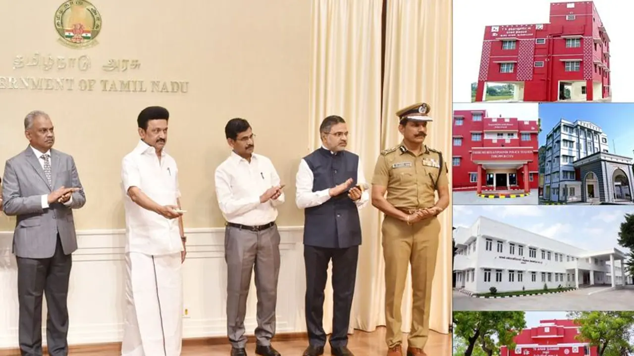 ரூ.23 கோடி மதிப்பில் கட்டப்பட்டுள்ள காவல், தீயணைப்பு நிலையங்களை திறந்து வைத்த முதல்வர்