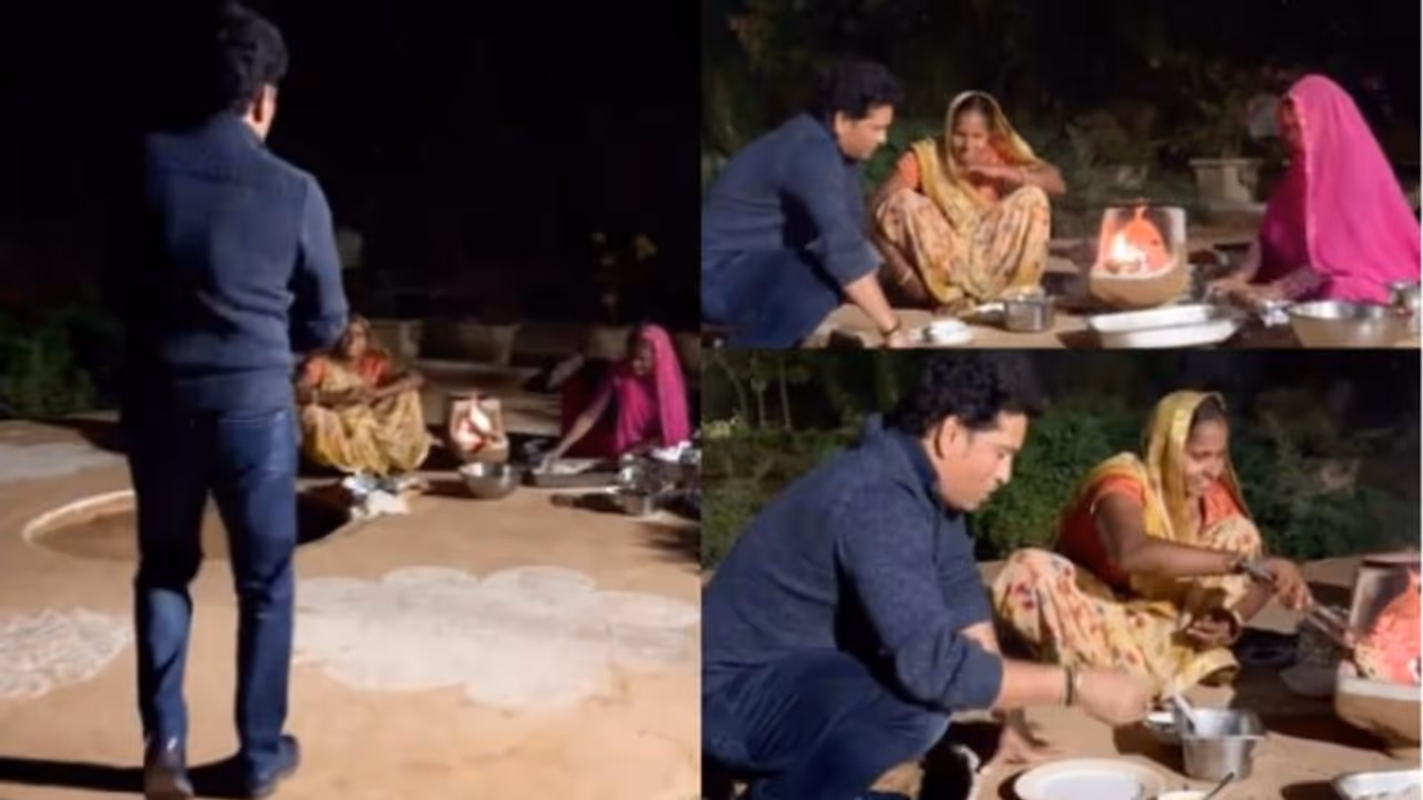 തീയിലിട്ട് ചുട്ടെടുത്ത ചപ്പാത്തിയും നെയ്യും ശര്ക്കരയും; ആസ്വദിച്ച് കഴിക്കുന്ന സച്ചിന്; വീഡിയോ തീയിലിട്ട് ചുട്ടെടുത്ത ചപ്പാത്തിയും നെയ്യും ശര്ക്കരയും; ആസ്വദിച്ച് കഴിക്കുന്ന സച്ചിന്; വീഡിയോ