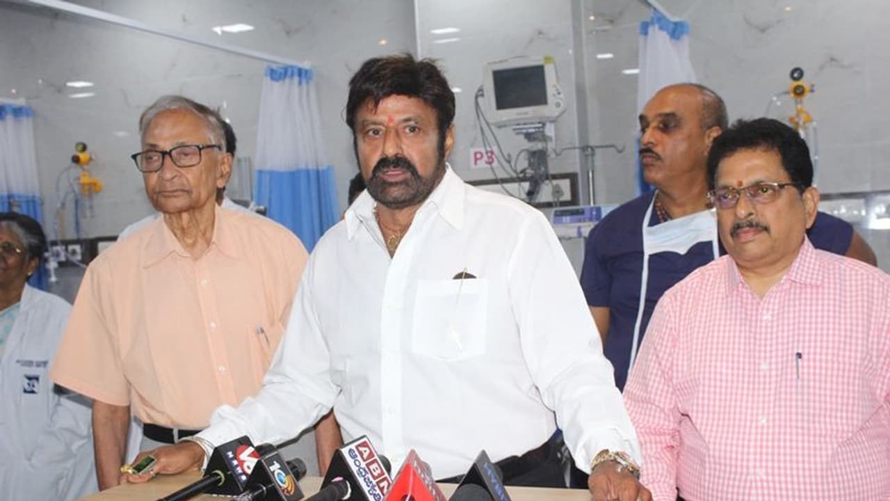 క్యాన్సర్ రోగులకు చికిత్సే కాదు... మానసిక స్థైర్యం కూడా నింపుతున్నాం : నందమూరి బాలకృష్ణ క్యాన్సర్ రోగులకు చికిత్సే కాదు... మానసిక స్థైర్యం కూడా నింపుతున్నాం : నందమూరి బాలకృష్ణ