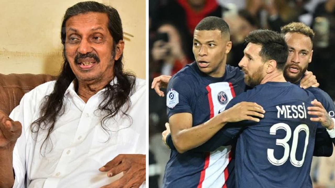 'മെസിയും നെയ്മറും വേണം, എംബാപ്പെയ്ക്ക് എല്ലാം മനസിലായി കാണുമല്ലൊ'; പന്ന്യന് രവീന്ദ്രന്റെ വിമര്ശനം 'മെസിയും നെയ്മറും വേണം, എംബാപ്പെയ്ക്ക് എല്ലാം മനസിലായി കാണുമല്ലൊ'; പന്ന്യന് രവീന്ദ്രന്റെ വിമര്ശനം