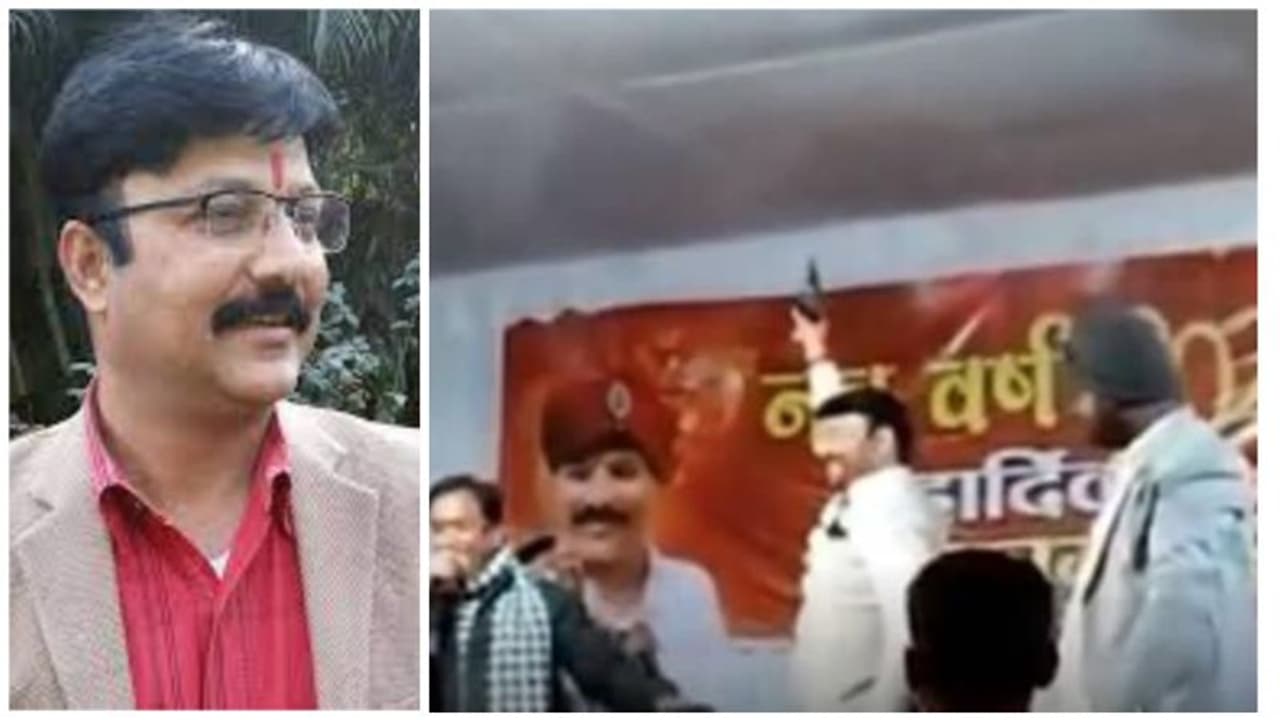 സ്വകാര്യ പരിപാടിയിൽ തോക്കു ചൂണ്ടി നൃത്തം ചെയ്തു; കോൺഗ്രസ് എംഎൽഎക്കെതിരെ നടപടി സ്വകാര്യ പരിപാടിയിൽ തോക്കു ചൂണ്ടി നൃത്തം ചെയ്തു; കോൺഗ്രസ് എംഎൽഎക്കെതിരെ നടപടി