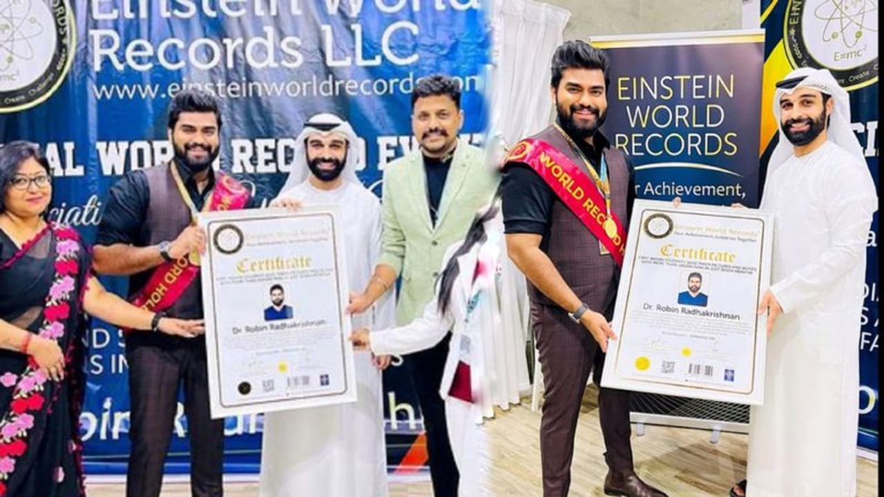 ആരാധകര്ക്കൊപ്പം ഒരു ലക്ഷം ചിത്രങ്ങള്; റെക്കോര്ഡ് നേട്ടവുമായി റോബിന് രാധാകൃഷ്ണന് ആരാധകര്ക്കൊപ്പം ഒരു ലക്ഷം ചിത്രങ്ങള്; റെക്കോര്ഡ് നേട്ടവുമായി റോബിന് രാധാകൃഷ്ണന്