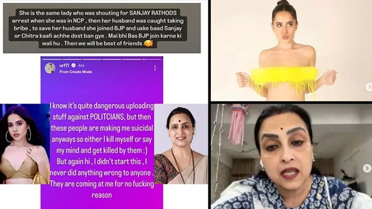 'Main bhi BJP join karne wali hu': Urfi Javed slams politician Chitra Wagh for filing a complaint against her