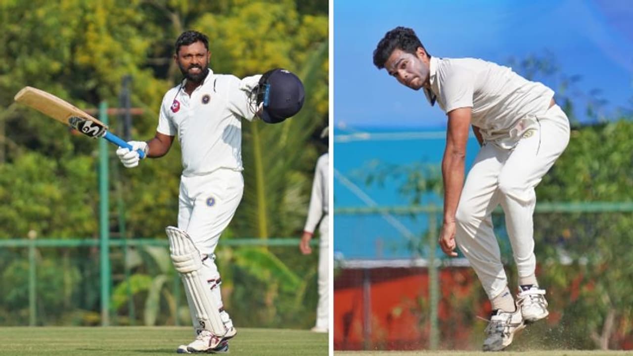 രോഹന് സെഞ്ചുറി, വിക്കറ്റ് നേടാനാവാതെ അര്ജുന് ടെന്ഡുല്ക്കര്; ഗോവയ്ക്കെതിരെ കേരളം മികച്ച സ്കോറിലേക്ക് രോഹന് സെഞ്ചുറി, വിക്കറ്റ് നേടാനാവാതെ അര്ജുന് ടെന്ഡുല്ക്കര്; ഗോവയ്ക്കെതിരെ കേരളം മികച്ച സ്കോറിലേക്ക്