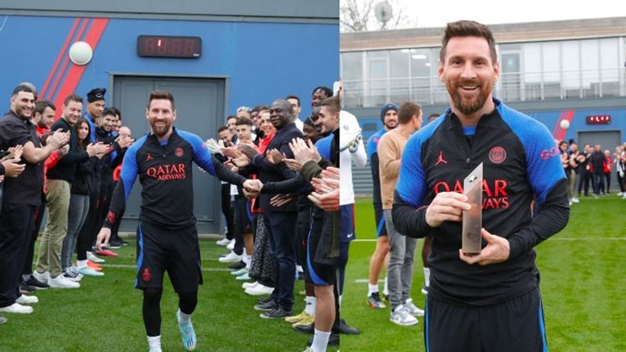 മെസിയെ ഗാര്ഡ് ഓഫ് ഓണര് നല്കി സ്വീകരിച്ച് നെയ്മറും സഹതാരങ്ങളും, എംബാപ്പെ എവിടെയെന്ന് ആരാധകര് മെസിയെ ഗാര്ഡ് ഓഫ് ഓണര് നല്കി സ്വീകരിച്ച് നെയ്മറും സഹതാരങ്ങളും, എംബാപ്പെ എവിടെയെന്ന് ആരാധകര്