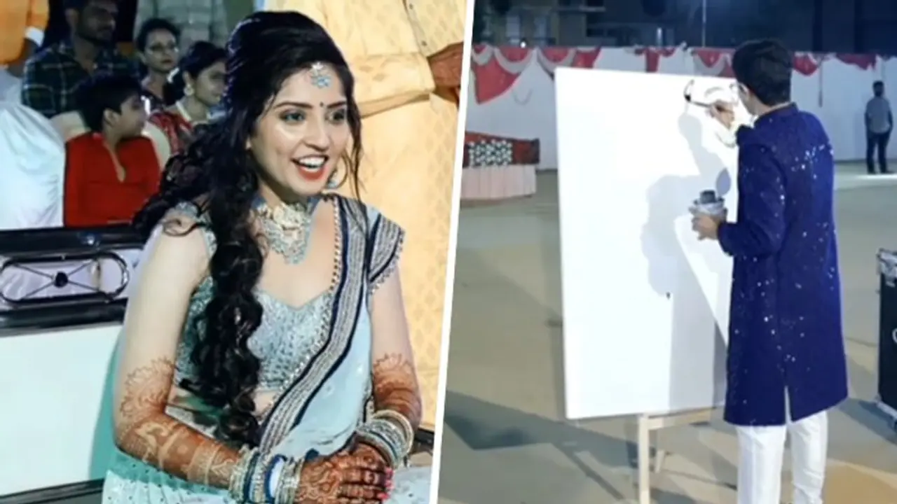 Watch: Groom surprises his bride with this unique gift; viral video stunned netizens