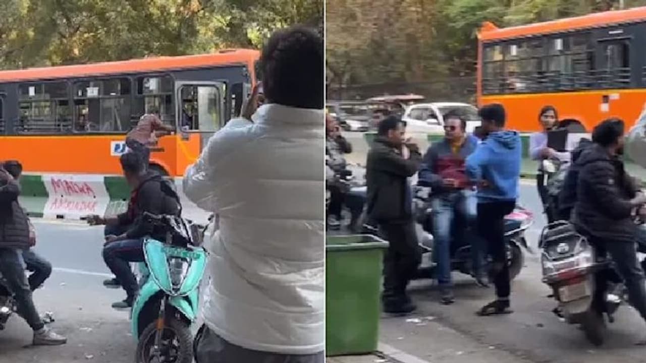 നടുറോഡില് ബസ് നിര്ത്തി ഡ്രൈവറിങ്ങി; കാരണം കണ്ടാല് ആര്ക്കായാലും ഇത്തിരി 'പ്രശ്ന'മാകും നടുറോഡില് ബസ് നിര്ത്തി ഡ്രൈവറിങ്ങി; കാരണം കണ്ടാല് ആര്ക്കായാലും ഇത്തിരി 'പ്രശ്ന'മാകും