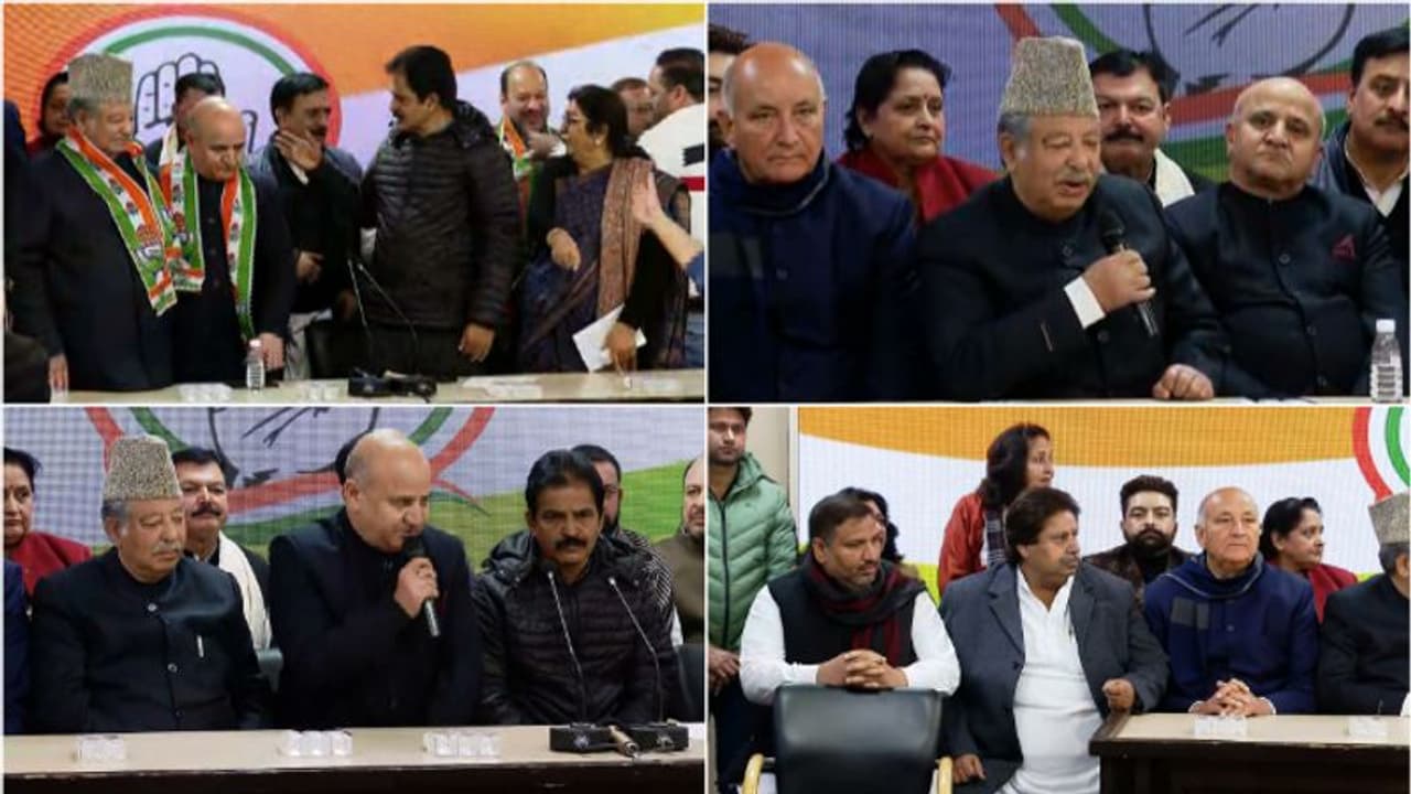 'കോൺഗ്രസ് വിട്ടത് ജീവിതത്തിലെ ഏറ്റവും വലിയ മണ്ടത്തരം'; ഗുലാം നബിക്കൊപ്പം പാര്ട്ടി വിട്ട 17 പേര് മടങ്ങിയെത്തി 'കോൺഗ്രസ് വിട്ടത് ജീവിതത്തിലെ ഏറ്റവും വലിയ മണ്ടത്തരം'; ഗുലാം നബിക്കൊപ്പം പാര്ട്ടി വിട്ട 17 പേര് മടങ്ങിയെത്തി