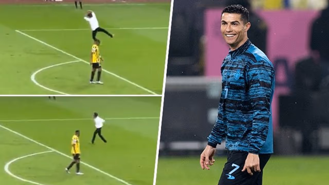 Ronaldo effect in Saudi Arabia: Pitch invaders imitate 'Siuuu' celebration during Al Ittihad vs Al Hilal game