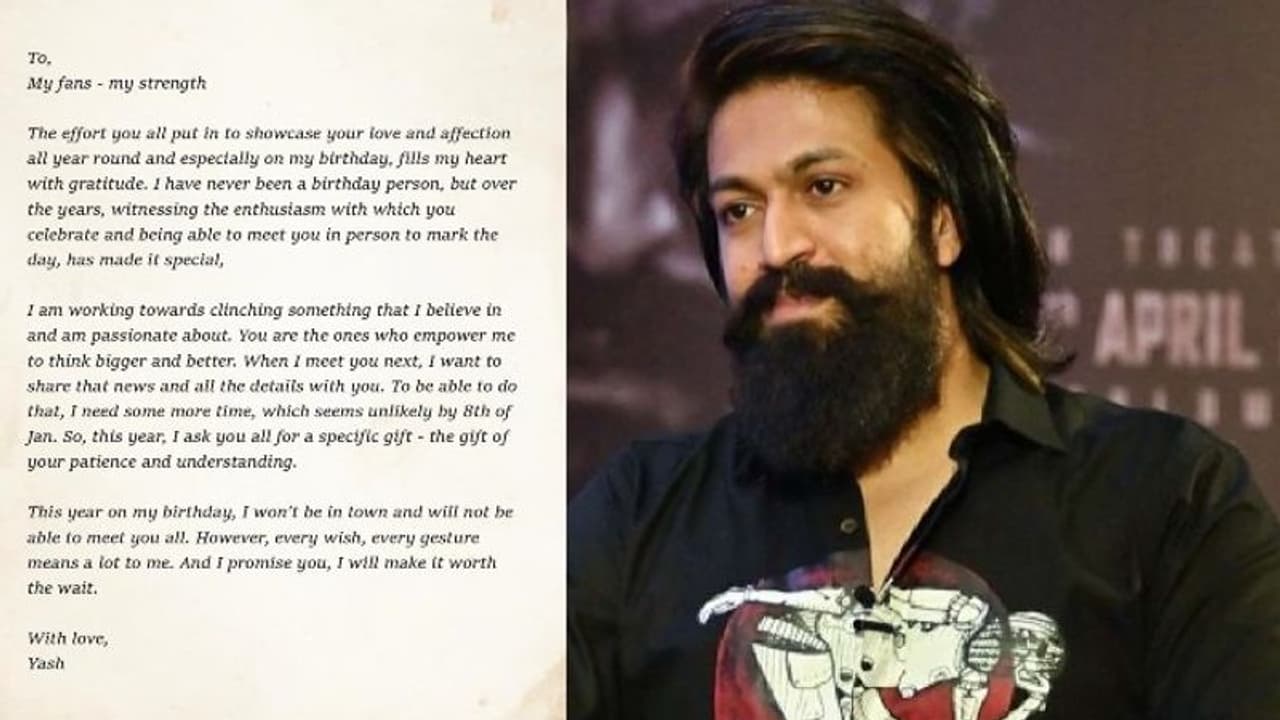 అభిమానులకు బహిరంగ లేఖ రాసిన కన్నడ రాక్ స్టార్ యష్, ఎందుకంటే..? అభిమానులకు బహిరంగ లేఖ రాసిన కన్నడ రాక్ స్టార్ యష్, ఎందుకంటే..?