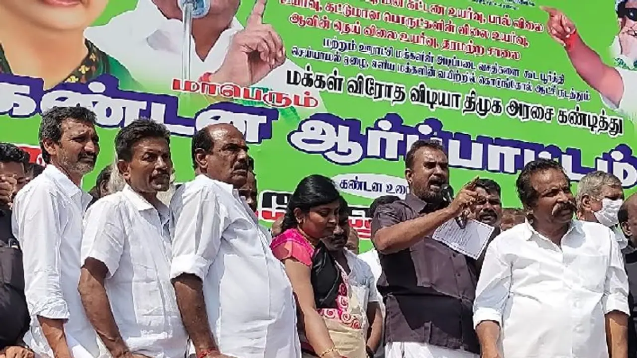 திமுக கூட்டணியில் உள்ள கட்சிகள் அடிமைகளாக உள்ளன எஸ்.பி.வேலுமணி குற்றச்சாட்டு