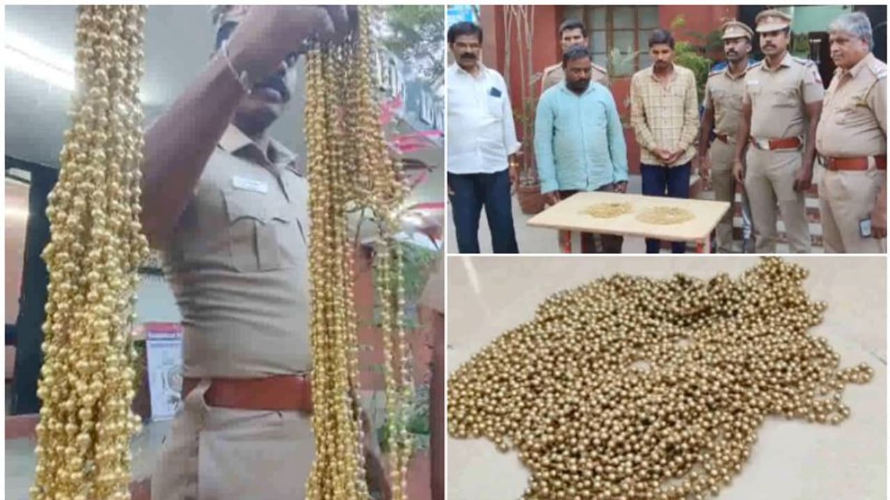 മുക്കുപണ്ടം 'നിധി'യാക്കി, മയിലാടുതുറയിൽ നിരവധിപേരിൽ നിന്ന് ലക്ഷങ്ങൾ തട്ടി; ട്രെയിനിൽ കടക്കവെ പ്രതികൾ കുടുങ്ങി! മുക്കുപണ്ടം 'നിധി'യാക്കി, മയിലാടുതുറയിൽ നിരവധിപേരിൽ നിന്ന് ലക്ഷങ്ങൾ തട്ടി; ട്രെയിനിൽ കടക്കവെ പ്രതികൾ കുടുങ്ങി!