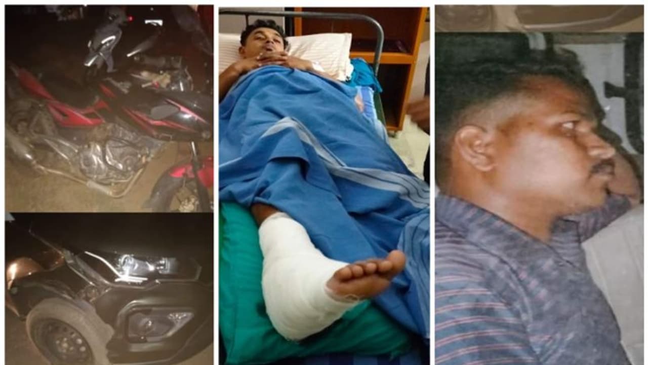 മദ്യലഹരിയില് വാഹനമോടിച്ച പൊലീസ് ഉദ്യോഗസ്ഥന് ബൈക്ക് യാത്രികനെ ഇടിച്ചു, നിര്ത്താതെ പോയി; പരാതി മദ്യലഹരിയില് വാഹനമോടിച്ച പൊലീസ് ഉദ്യോഗസ്ഥന് ബൈക്ക് യാത്രികനെ ഇടിച്ചു, നിര്ത്താതെ പോയി; പരാതി