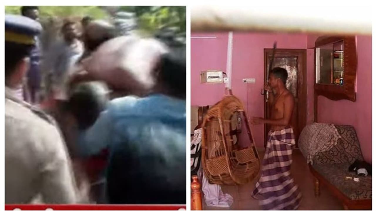 വടിവാള് വീശി, ചില്ല് തകര്ത്തു, നായയെ അഴിച്ചുവിട്ടു, മണിക്കൂറുകള് നീണ്ട പരാക്രമം; ഒടുവില് പ്രതി പിടിയില് വടിവാള് വീശി, ചില്ല് തകര്ത്തു, നായയെ അഴിച്ചുവിട്ടു, മണിക്കൂറുകള് നീണ്ട പരാക്രമം; ഒടുവില് പ്രതി പിടിയില്