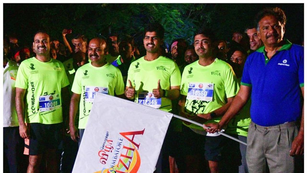 கொங்கு பகுதியில் கலைகட்டிய “கோவை விழா”; மாரத்தானில் பங்கேற்ற ஆட்சியர் கொங்கு பகுதியில் கலைகட்டிய “கோவை விழா”; மாரத்தானில் பங்கேற்ற ஆட்சியர்