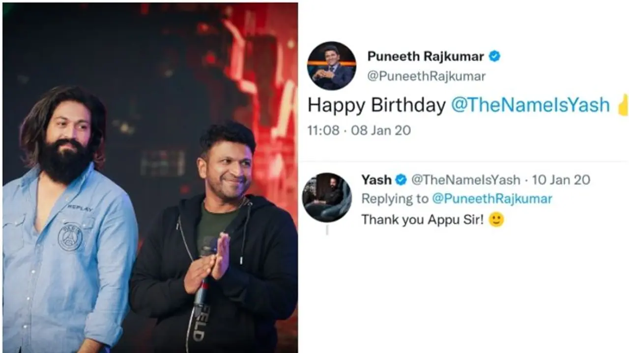 Yash Birthday; ಪುನೀತ್ ಟ್ವೀಟ್ ವೈರಲ್; ಇದ್ದಿದ್ರೆ ಈ ವರ್ಷವೂ ಶುಭಕೋರುತ್ತಿದ್ರು ಎಂದು ಅಭಿಮಾನಿಗಳು ಭಾವುಕ