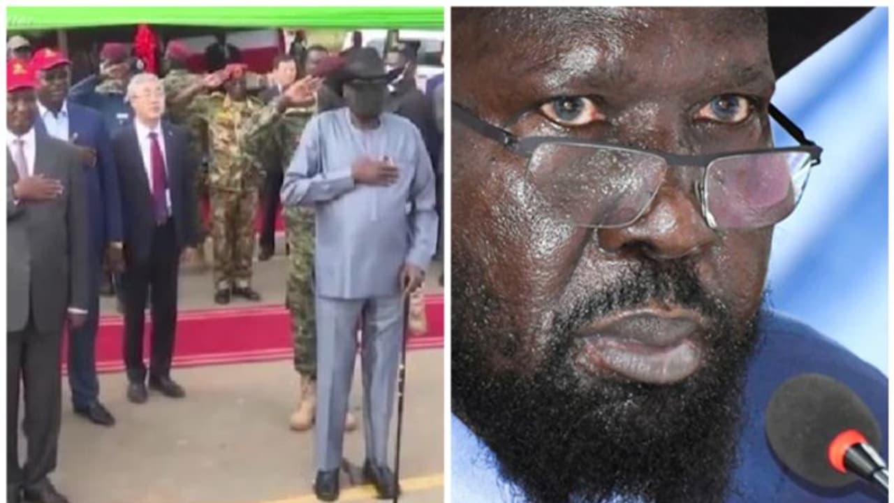 പൊതുപരിപാടിക്കിടെ സുഡാൻ പ്രസിഡന്റ് മൂത്രമൊഴിച്ചു; വീഡിയോ പ്രചരിപ്പിച്ച മാധ്യമപ്രവർത്തകർ അറസ്റ്റിൽ പൊതുപരിപാടിക്കിടെ സുഡാൻ പ്രസിഡന്റ് മൂത്രമൊഴിച്ചു; വീഡിയോ പ്രചരിപ്പിച്ച മാധ്യമപ്രവർത്തകർ അറസ്റ്റിൽ