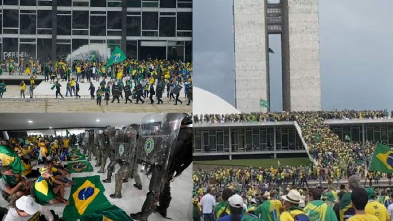 ബ്രസീലിൽ കലാപം: പാർലമെൻ്റും സുപ്രീംകോടതിയും ആക്രമിച്ച് മുൻ പ്രസിഡൻ്റിൻ്റെ അനുകൂലികൾ ബ്രസീലിൽ കലാപം: പാർലമെൻ്റും സുപ്രീംകോടതിയും ആക്രമിച്ച് മുൻ പ്രസിഡൻ്റിൻ്റെ അനുകൂലികൾ