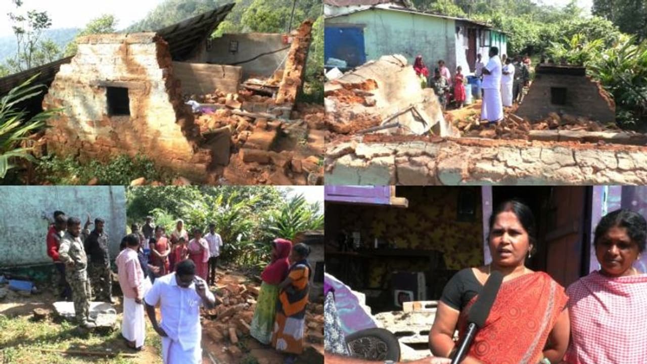 ഇടുക്കി പൂപ്പാറയിലും കാട്ടാനയുടെ ആക്രമണം: രണ്ട് വീടുകൾ തകർത്തു ഇടുക്കി പൂപ്പാറയിലും കാട്ടാനയുടെ ആക്രമണം: രണ്ട് വീടുകൾ തകർത്തു