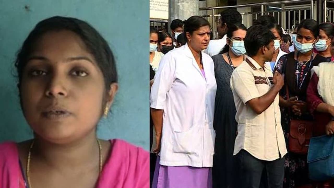 കൂട്ടിരിപ്പുകാരൻ കൈപിടിച്ചു വലിച്ചു, അസഭ്യം പറഞ്ഞുവെന്ന് മെഡിക്കൽ കോളേജിൽ മർദ്ദനമേറ്റ നഴ്സ് പ്രസീത കൂട്ടിരിപ്പുകാരൻ കൈപിടിച്ചു വലിച്ചു, അസഭ്യം പറഞ്ഞുവെന്ന് മെഡിക്കൽ കോളേജിൽ മർദ്ദനമേറ്റ നഴ്സ് പ്രസീത