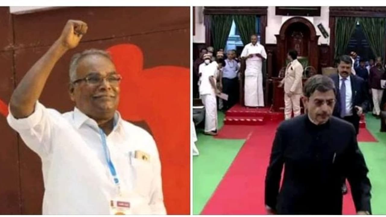 அவையில் இருந்து நடையைக் கட்டிய ஆளுநர்..! மாநிலத்தில் இருந்தே வெளியேற வேண்டும் கே.பாலகிருஷ்ணன்