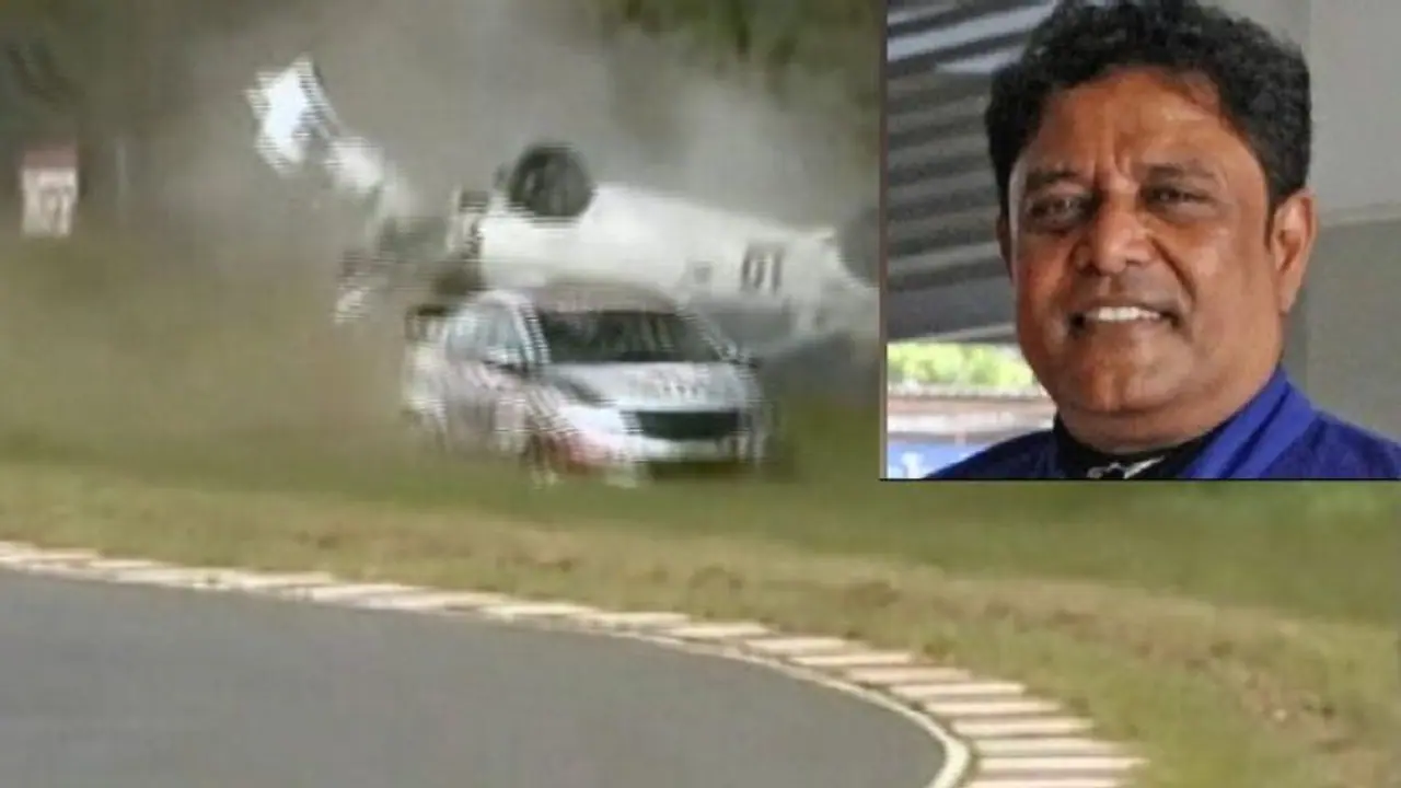 ಕಾರ್ ರೇಸ್ ವೇಳೆ ಭೀಕರ ಅಪಘಾತ: ಭಾರತದ ರೇಸರ್ ಕೆ.ಇ ಕುಮಾರ್ ಸಾವು