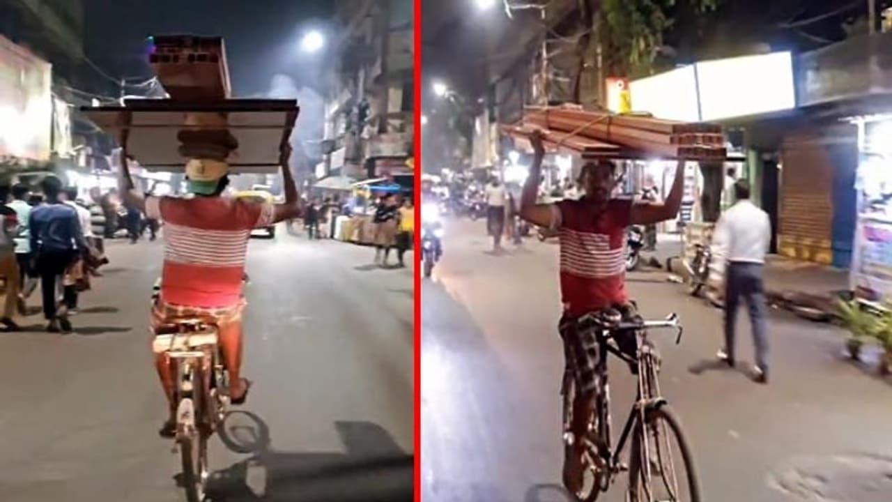 सोशल मीडिया पर छाया ये साइकिल वाला, वीडियो देखकर लोगों ने पूछा 'भाई ब्रेक कैसे लगाओगे?' सोशल मीडिया पर छाया ये साइकिल वाला, वीडियो देखकर लोगों ने पूछा 'भाई ब्रेक कैसे लगाओगे?'