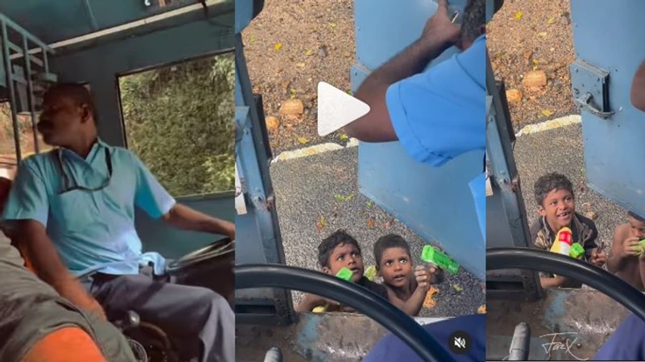 ಪುಟ್ಟ ಮಕ್ಕಳ ಮೊಗದಲ್ಲಿ ನಗು ತಂದ ಬಸ್ ಚಾಲಕ: ಭಾವುಕ ವಿಡಿಯೋ 