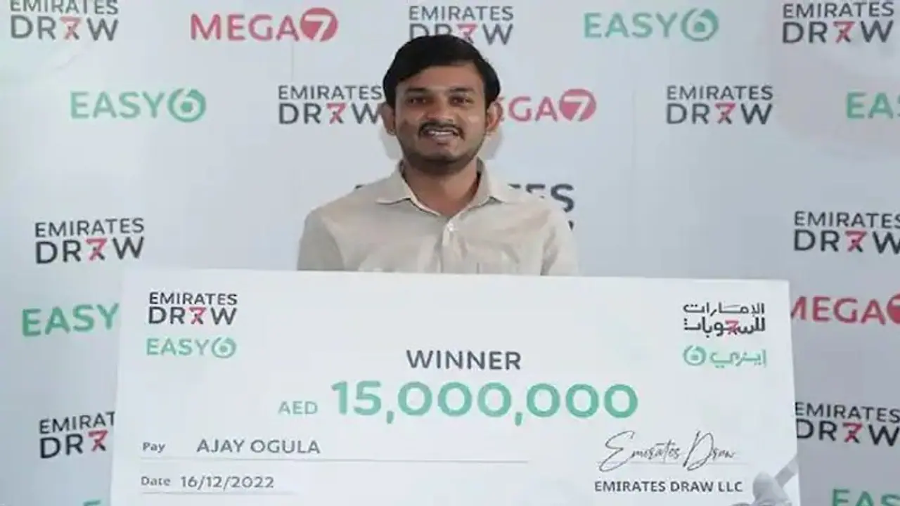 துபாய் போனவருக்கு அடித்தது யோகம்! லாட்டரியில் ரூ.33 கோடி பரிசு! துபாய் போனவருக்கு அடித்தது யோகம்! லாட்டரியில் ரூ.33 கோடி பரிசு!