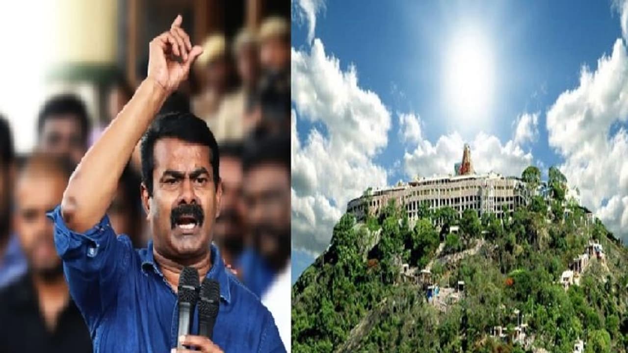 பழனி கோயிலில் தமிழில் குடமுழுக்கு நடத்த திமுக அரசு அனுமதி மறுப்பது வெட்கக்கேடு... சீமான் ஆவேசம்!!