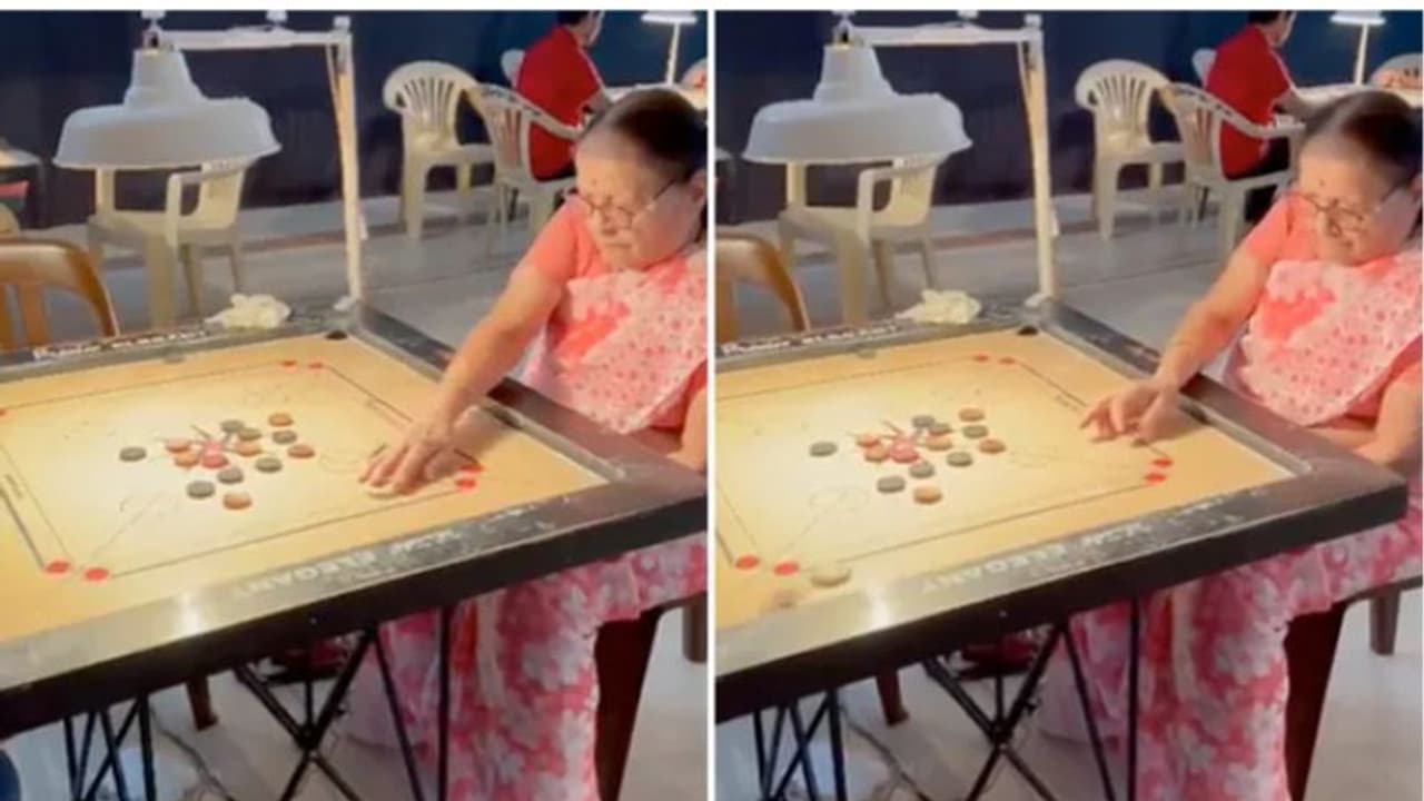 പ്രായമൊക്കെ വെറും നമ്പറല്ലേ; കാരംസ് കളിച്ച് മെഡൽ നേട്ടവുമായി 83 കാരി; വീഡിയോ വൈറല്‍