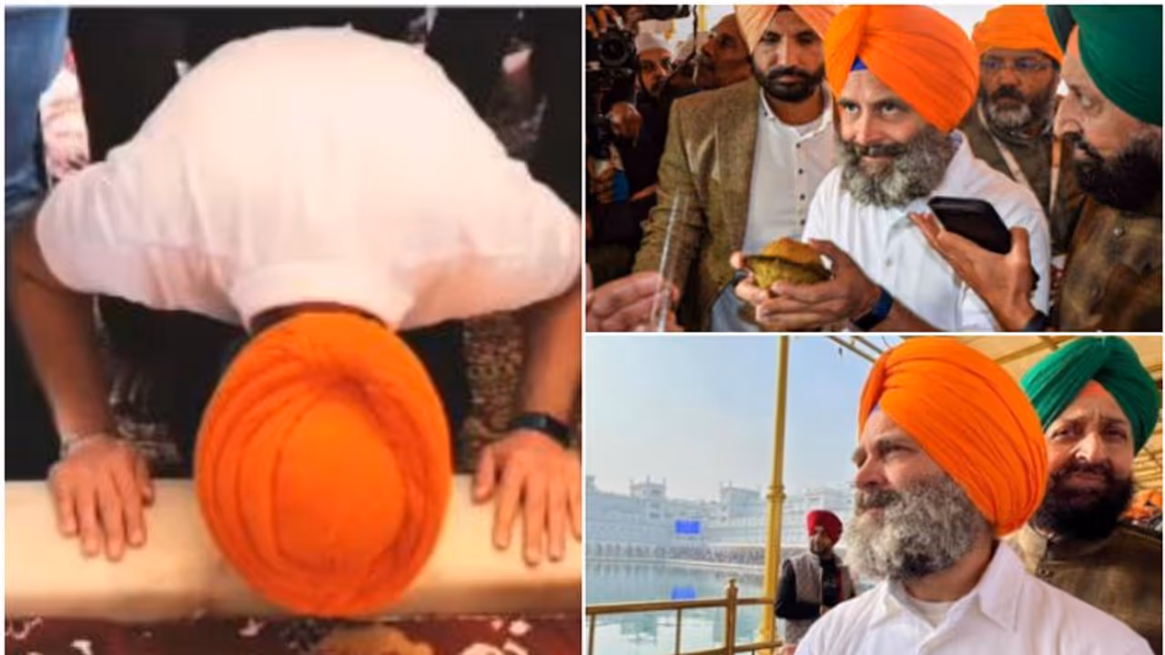 ഓറഞ്ച് ടർബനണിഞ്ഞ് സുവർണക്ഷേത്രത്തിൽ രാഹുൽ ഗാന്ധിയുടെ പ്രാർത്ഥന, രൂക്ഷമായി വിമർശിച്ച് ശിരോമണി അകാലിദൾ ഓറഞ്ച് ടർബനണിഞ്ഞ് സുവർണക്ഷേത്രത്തിൽ രാഹുൽ ഗാന്ധിയുടെ പ്രാർത്ഥന, രൂക്ഷമായി വിമർശിച്ച് ശിരോമണി അകാലിദൾ