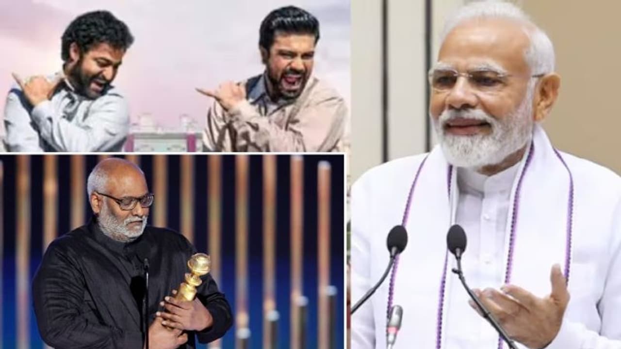 എല്ലാ ഇന്ത്യക്കാര്ക്കും അഭിമാനം; ആര്ആര്ആര് ഗോള്ഡന് ഗ്ലോബ് നേട്ടത്തില് പ്രധാനമന്ത്രി എല്ലാ ഇന്ത്യക്കാര്ക്കും അഭിമാനം; ആര്ആര്ആര് ഗോള്ഡന് ഗ്ലോബ് നേട്ടത്തില് പ്രധാനമന്ത്രി