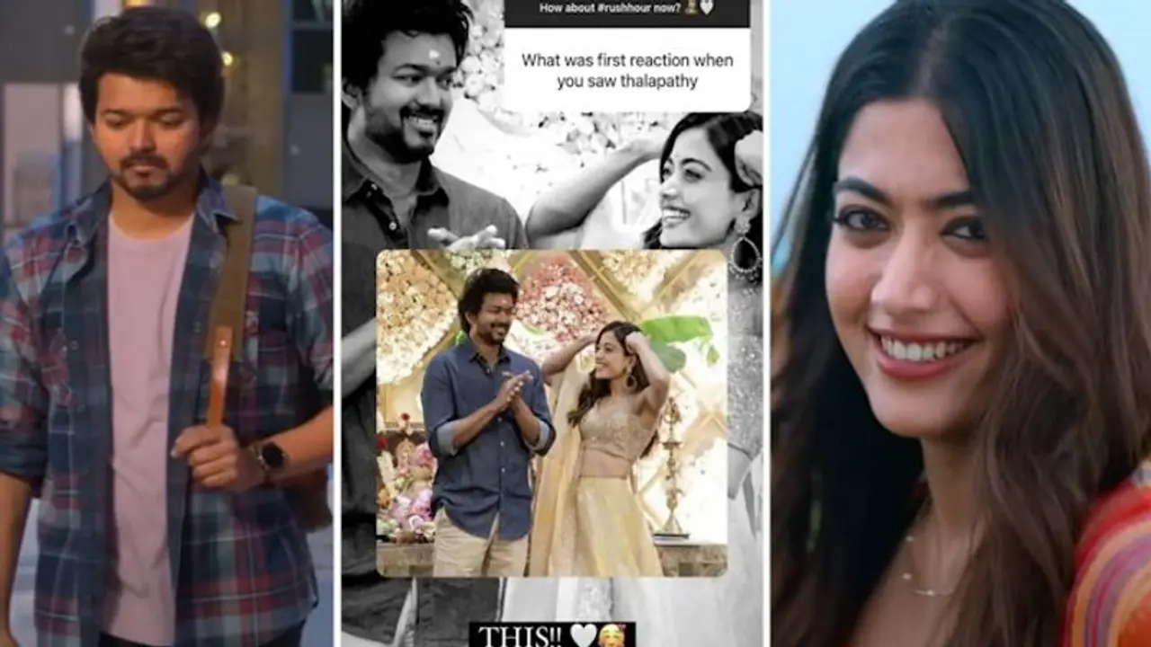 Rashmika Mandanna reveals her "First Reaction" On Seeing Varisu Co Star Thalapathy Vijay