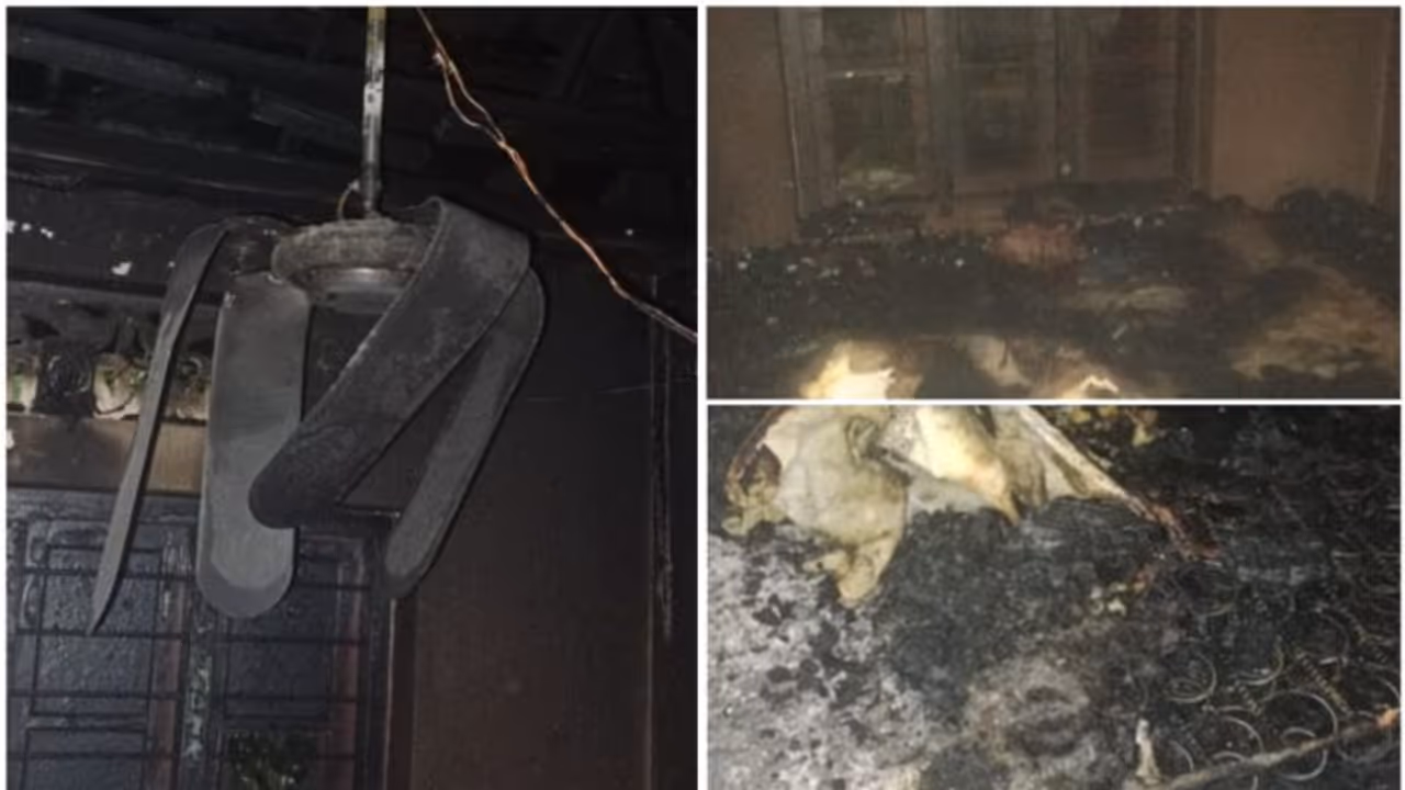 ഷോർട്ട് സർക്യൂട്ടെന്ന് സംശയം; വീടിന് തീ പിടിച്ച് അഞ്ച് ലക്ഷം രൂപയുടെ നഷ്ടം 