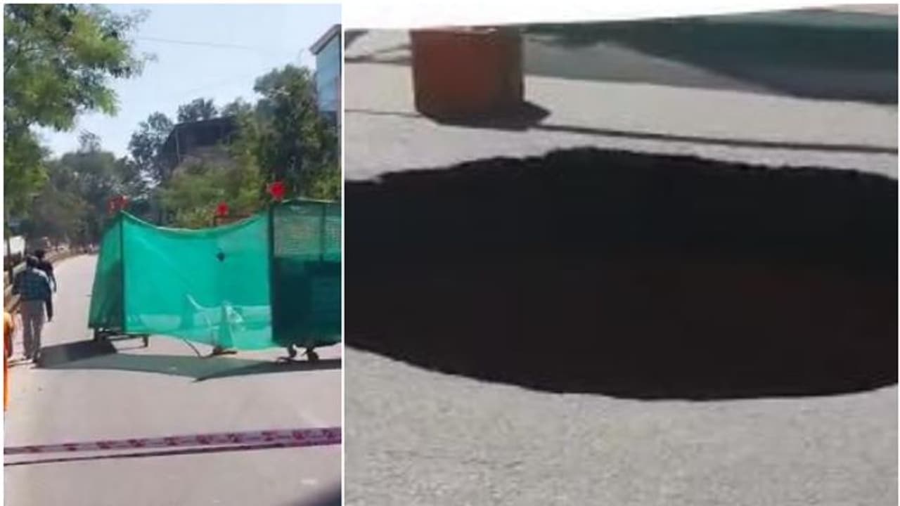 മെട്രോ തൂൺ തകർന്ന് വീണ ദുരന്തത്തിന് പിന്നാലെ ബെംഗളുരുവിൽ വീണ്ടും ഞെട്ടൽ; നഗര മധ്യത്തിലെ റോഡ് ഇടിഞ്ഞ് താഴ്ന്നു മെട്രോ തൂൺ തകർന്ന് വീണ ദുരന്തത്തിന് പിന്നാലെ ബെംഗളുരുവിൽ വീണ്ടും ഞെട്ടൽ; നഗര മധ്യത്തിലെ റോഡ് ഇടിഞ്ഞ് താഴ്ന്നു