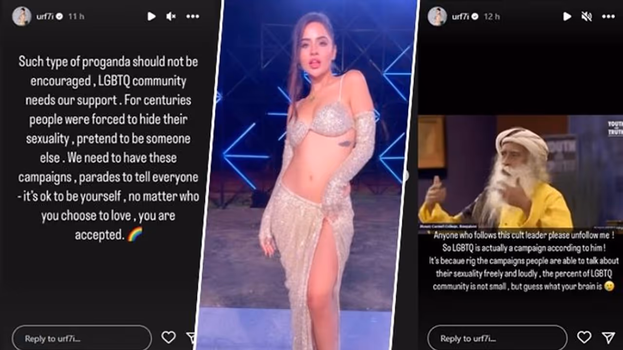 Urfi Javed slams Sadhguru on Instagram over LGBTQ views READ