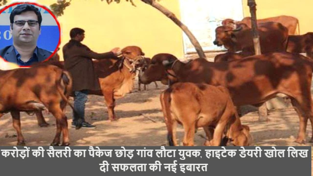 साल का 2 करोड़ रुपए का पैकेज छोड़ गांव आया युवक: डेयरी शुरू कर लिखी सफलता की इबारत, अब हो रही इतनी कमाई साल का 2 करोड़ रुपए का पैकेज छोड़ गांव आया युवक: डेयरी शुरू कर लिखी सफलता की इबारत, अब हो रही इतनी कमाई