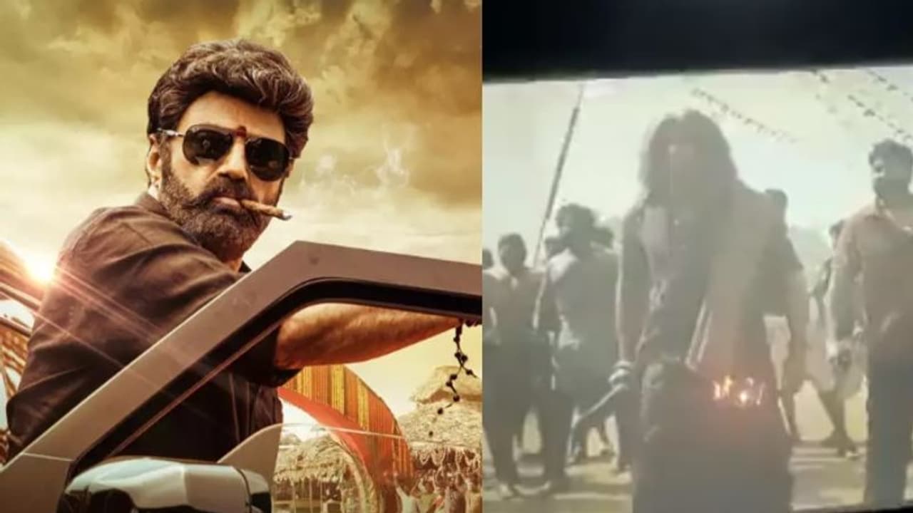 ബാലയ്യയുടെ തീപ്പൊരി പ്രകടനം; അതിരുവിട്ട് ആ​ഘോഷം, സ്ക്രീനിന് തീയിട്ട് ആരാധകർ വീഡിയോ