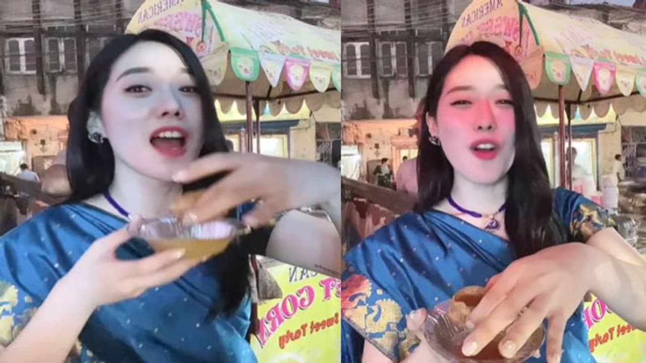 साड़ी पहनकर विदेशी लड़की ने सड़क किनारे खाए गोलगप्पे,Video देख जानें क्यों लोगों को आया 'गुस्सा' साड़ी पहनकर विदेशी लड़की ने सड़क किनारे खाए गोलगप्पे,Video देख जानें क्यों लोगों को आया 'गुस्सा'