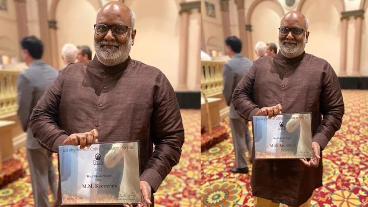 `ఆర్‌ఆర్‌ఆర్‌`కి మరో ప్రతిష్టాత్మక పురస్కారం.. కీరవాణికి అవార్డుల పంట