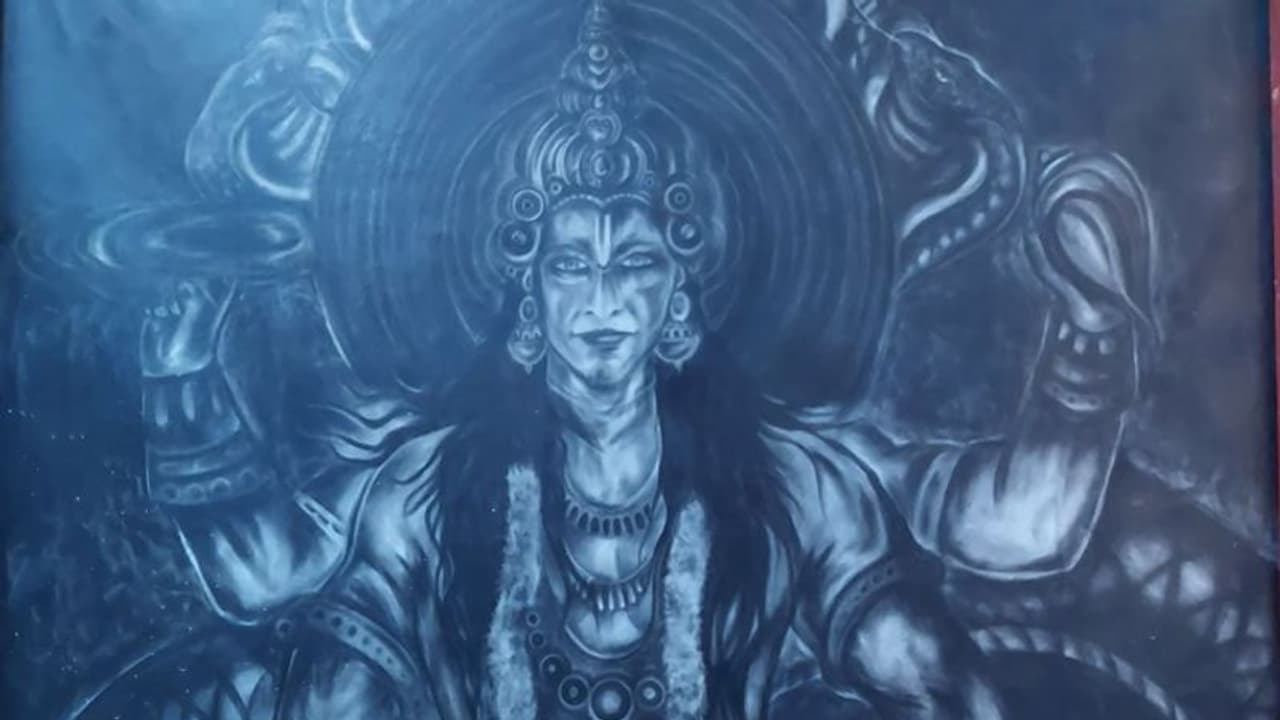 ജോലി രാജിവച്ച് വരയിലേക്ക്, താന്ത്രിക് ചിത്രരചനയിൽ വിസ്മയം തീർത്ത് രാജേഷ് ആചാര്യ