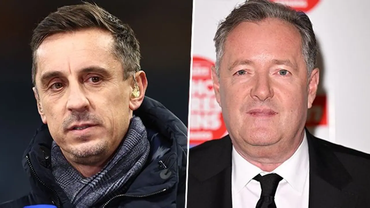 Gary Neville vs Piers Morgan: War of words erupt after 'T Bag' claims Arsenal won't win Premier League Gary Neville vs Piers Morgan: War of words erupt after 'T Bag' claims Arsenal won't win Premier League