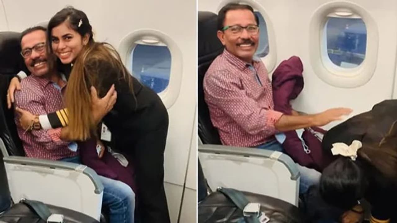 ആനന്ദക്കണ്ണീരില്‍ അച്ഛൻ, അഭിമാനത്തോടെ മകള്‍; വീഡിയോ