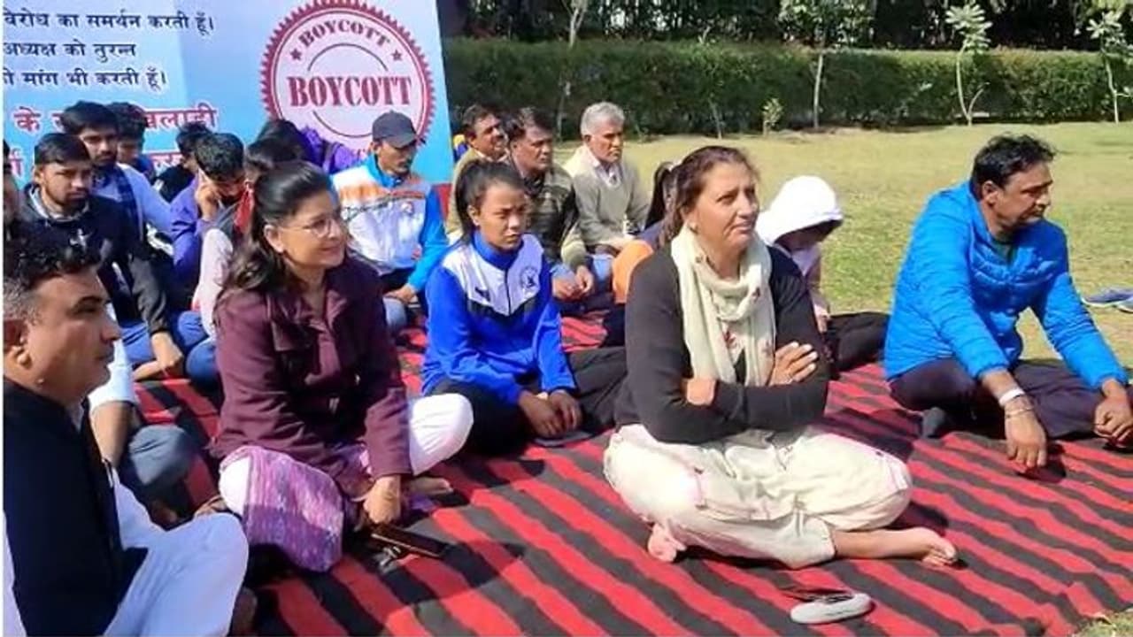 दिल्ली में महिला पहलवान के यौन शोषण की चिंगारी पहुंची राजस्थान, ओलंपियन कृष्णा पूनिया धरने पर बैठी दिल्ली में महिला पहलवान के यौन शोषण की चिंगारी पहुंची राजस्थान, ओलंपियन कृष्णा पूनिया धरने पर बैठी