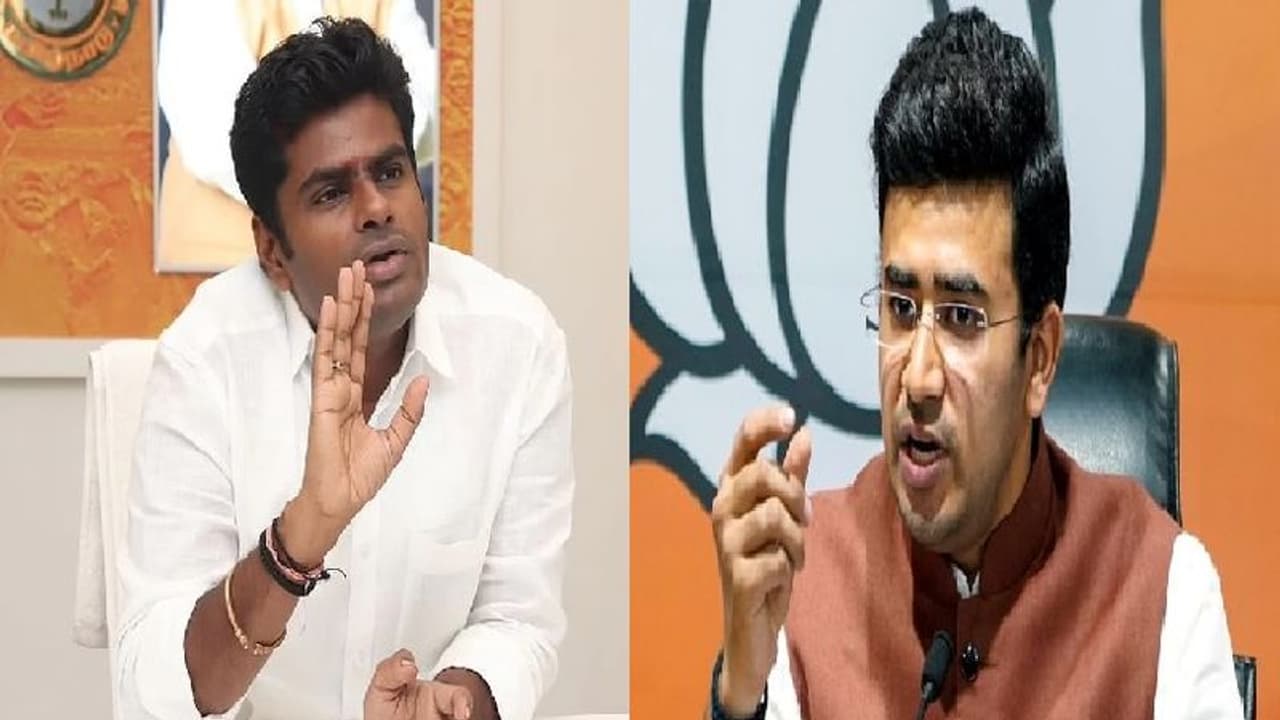 விமானக் கதவை அவர் திறக்கவில்லை... தேஜஸ்வி சூர்யா மீதான குற்றச்சாட்டுக்கு அண்ணாமலை விளக்கம்!!