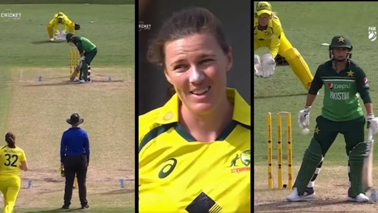 തഹ്ലിയ മഗ്രാത്തിന്റെ പന്ത് നേരിടാതെ നിദ ദര്‍ മാറിനിന്നു; ഔട്ടെന്ന് ഒരു വാദം, അല്ലെന്ന് മറ്റൊരു ഭാഗം വീഡിയോ