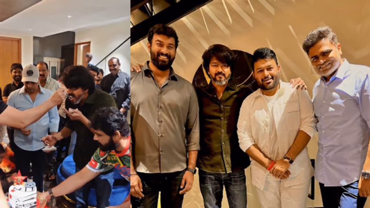 'വാരിസി'ന്റെ വിജയമാഘോഷിച്ച് വിജയ്, പുതിയ ചിത്രത്തിലെ ലുക്കെന്ന് ആരാധകര് 'വാരിസി'ന്റെ വിജയമാഘോഷിച്ച് വിജയ്, പുതിയ ചിത്രത്തിലെ ലുക്കെന്ന് ആരാധകര്